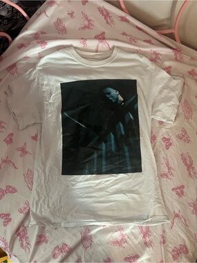 White Graphic Halloween Michael Myers T-Shirt